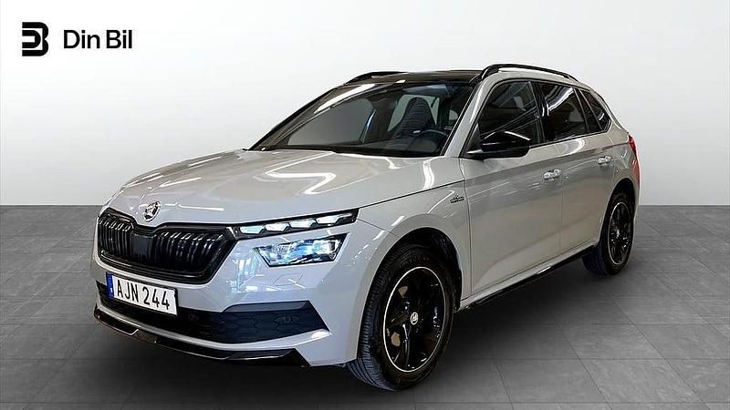 Grå (steel grey) Begagnad 2021 Skoda Kamiq Monte Carlo SUV | 198 500 kr (Superpris) - Bild 1/4