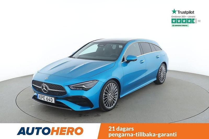Blå Ny 2024 Mercedes CLA200 Shooting Brake AMG line Kombi | 385 000 kr (Superpris) - Bild 1/4
