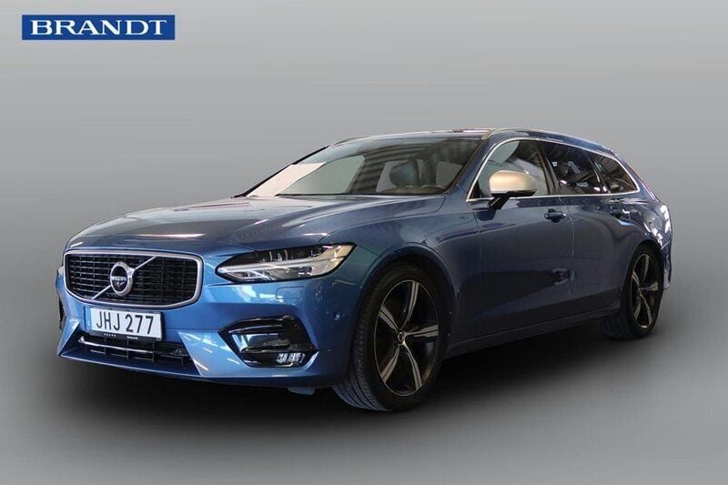 Blå Begagnad 2018 Volvo V90 R-Design Kombi | 279 900 kr (Marknadspris) - Bild 1/4