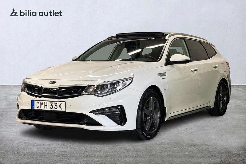 Vit Begagnad 2019 Kia Optima Hybrid 2 Sedan | 229 900 kr (Marknadspris) - Bild 1/4