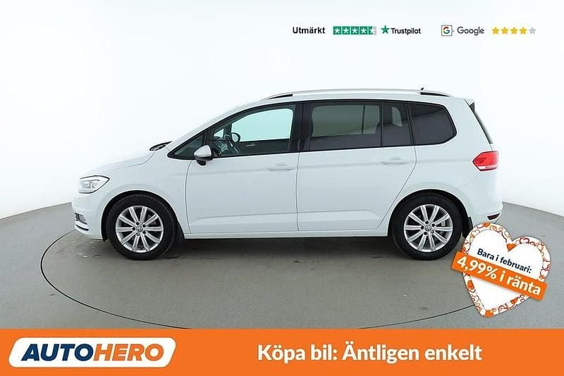 Begagnad VW Touran 112 HK (82 kW) 2015 Vit Minibuss