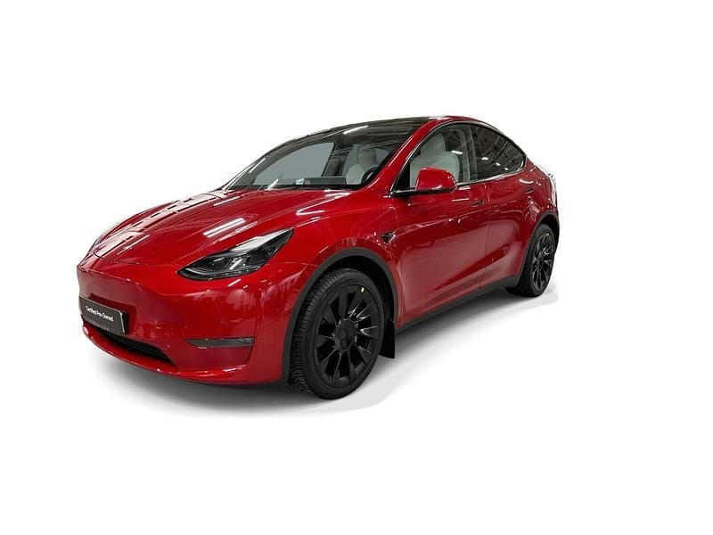 Röd Begagnad 2021 Tesla Model Y Long Range AWD SUV | 359 600 kr (Lite dyr) - Bild 1/4