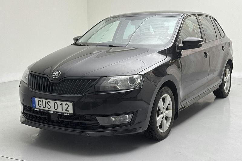 Svart Begagnad 2016 Skoda Rapid Monte Carlo | 69 000 kr (Marknadspris) - Bild 1/4