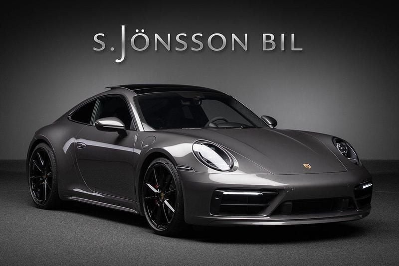 Mörkgrå Begagnad 2019 Porsche 911 Carrera 4S Sportkupé | 1 519 000 kr (Lite dyr) - Bild 1/4