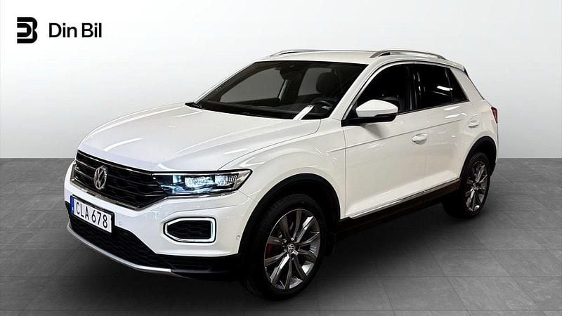 Vit Begagnad 2018 VW T-Roc Sport SUV | 254 800 kr (Marknadspris) - Bild 1/4
