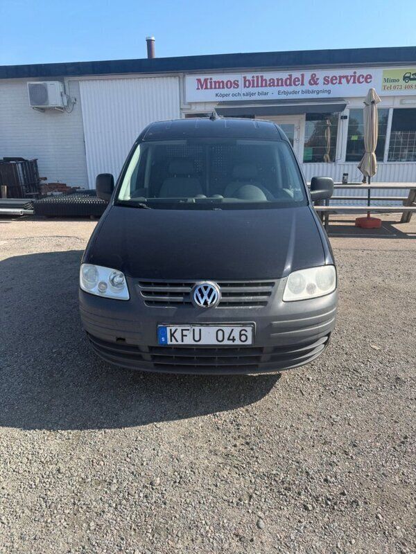 Svart Begagnad 2010 VW Caddy Minibuss | 39 900 kr (Bra pris) - Bild 1/4