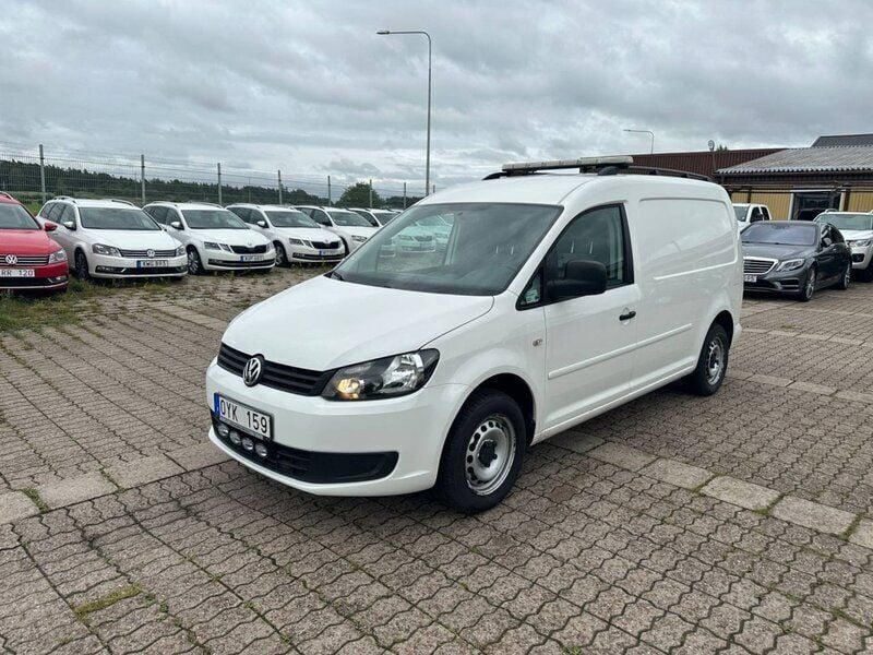 Vit Begagnad 2014 VW Caddy Maxi Minibuss | 99 900 kr - Bild 1/4