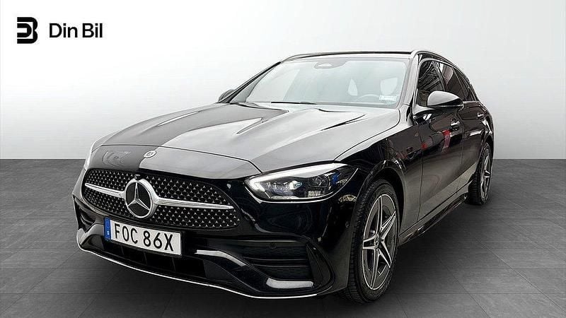 Svart Begagnad 2022 Mercedes C300e Kombi | 399 900 kr (Bra pris) - Bild 1/4