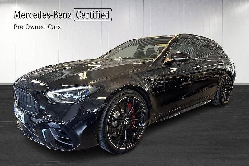Svart Begagnad 2023 Mercedes C63 S E Performance AMG Kombi | 889 000 kr - Bild 1/4