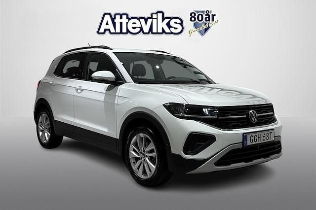 Vit Begagnad 2024 VW T-Cross Life SUV | 279 900 kr (Lite dyr) - Bild 1/4