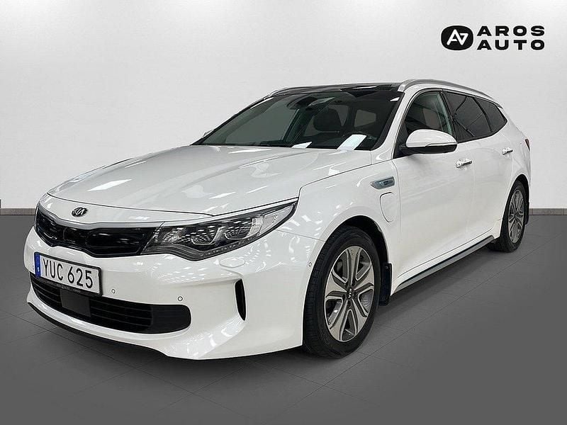 Vit Begagnad 2017 Kia Optima Hybrid 2 Sedan | 193 500 kr (Marknadspris) - Bild 1/4