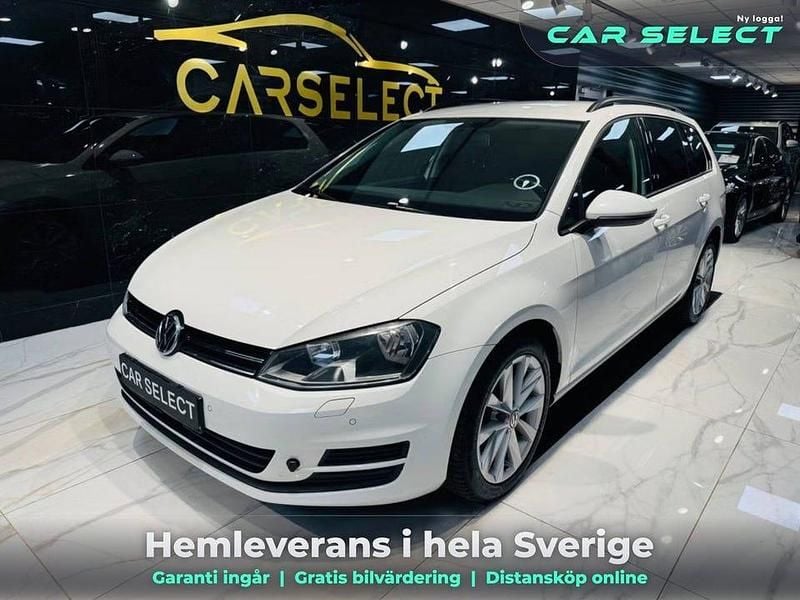 Vit Begagnad 2014 VW Golf VII Kombi | 118 900 kr (Marknadspris) - Bild 1/4