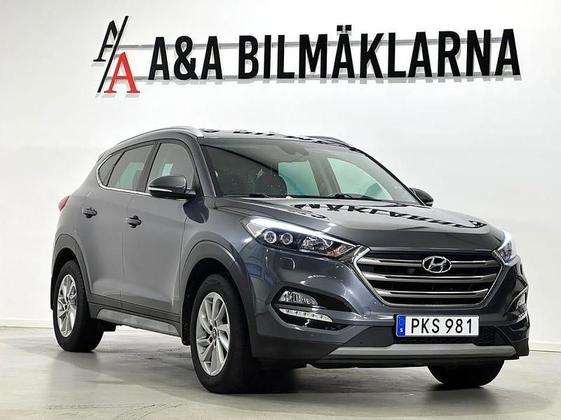 Mörkgrå (grå) Begagnad 2017 Hyundai Tucson SUV | 189 900 kr (Marknadspris) - Bild 1/4