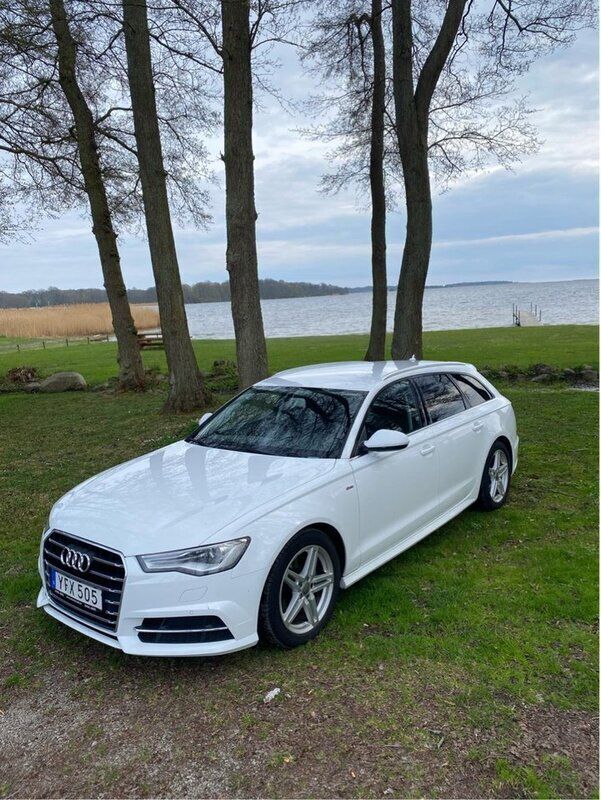 Vit Begagnad 2017 Audi A6 Ambition Kombi | 160 000 kr (Bra pris) - Bild 1/4