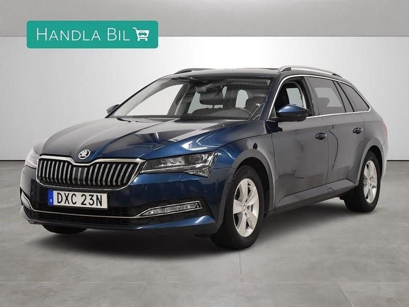 Blå Begagnad 2020 Skoda Superb Business Line Kombi | 249 900 kr (Bra pris) - Bild 1/4