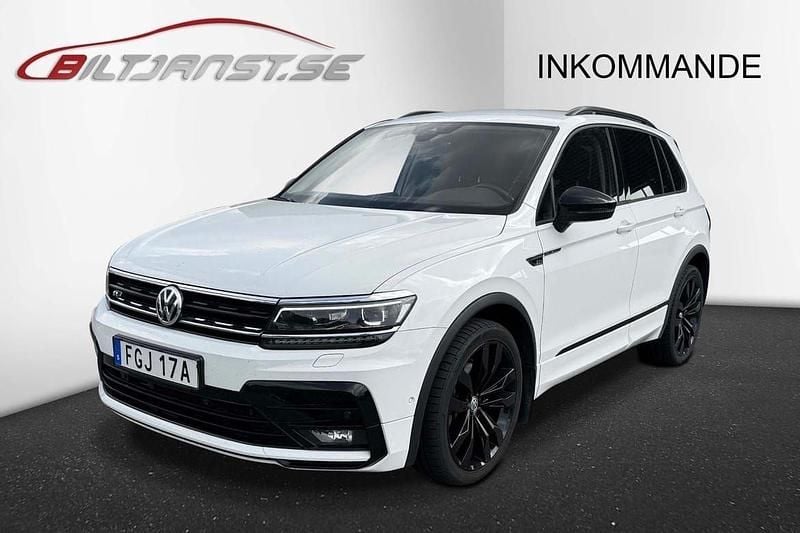 Vit Begagnad 2020 VW Tiguan R-line SUV | 309 900 kr (Marknadspris) - Bild 1/4