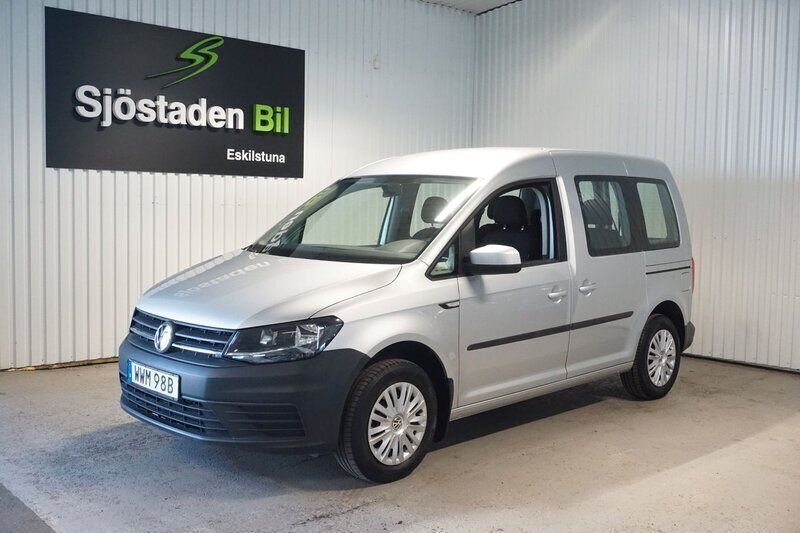 Silver Begagnad 2019 VW Caddy Life Minibuss | 199 900 kr - Bild 1/3