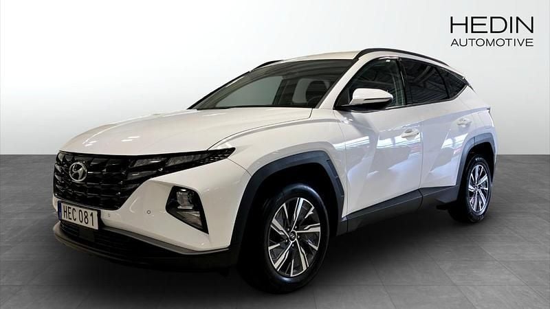 Vit (white) Begagnad 2021 Hyundai Tucson Essential SUV | 255 000 kr (Marknadspris) - Bild 1/4