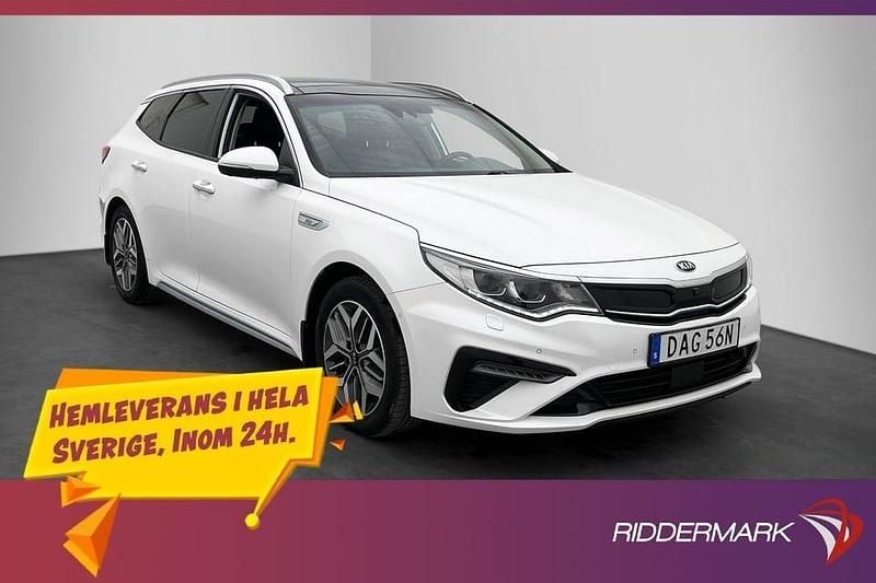 Vit Begagnad 2020 Kia Optima Plus Kombi | 209 800 kr - Bild 1/3