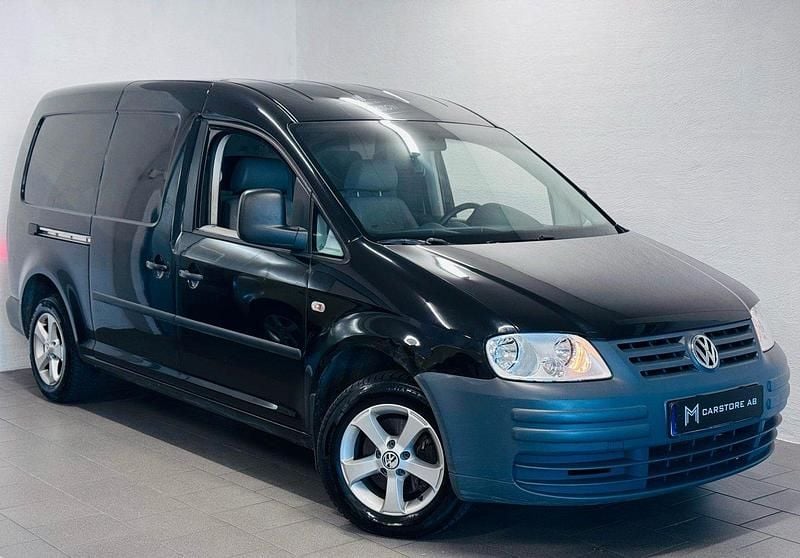 Svart Begagnad 2009 VW Caddy Maxi Minibuss | 49 900 kr (Bra pris) - Bild 1/4