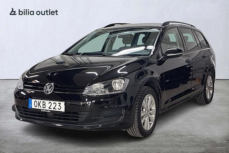 Begagnad VW Golf VII 110 HK (80 kW) 2016 Svart Kombi