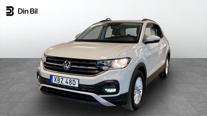 Grå Begagnad 2022 VW T-Cross Life SUV | 194 900 kr (Marknadspris) - Bild 1/4