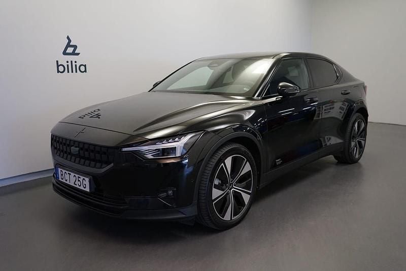 Svart Begagnad 2021 Polestar 2 Long Range Dual motor Halvkombi | 299 500 kr (Bra pris) - Bild 1/3