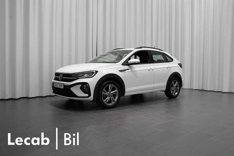 Vit (pure white) Begagnad 2023 VW Taigo R-line SUV | 239 500 kr (Marknadspris) - Bild 1/4
