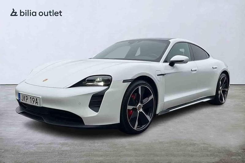 Vit Begagnad 2021 Porsche Taycan 4S Sedan | 539 900 kr - Bild 1/1