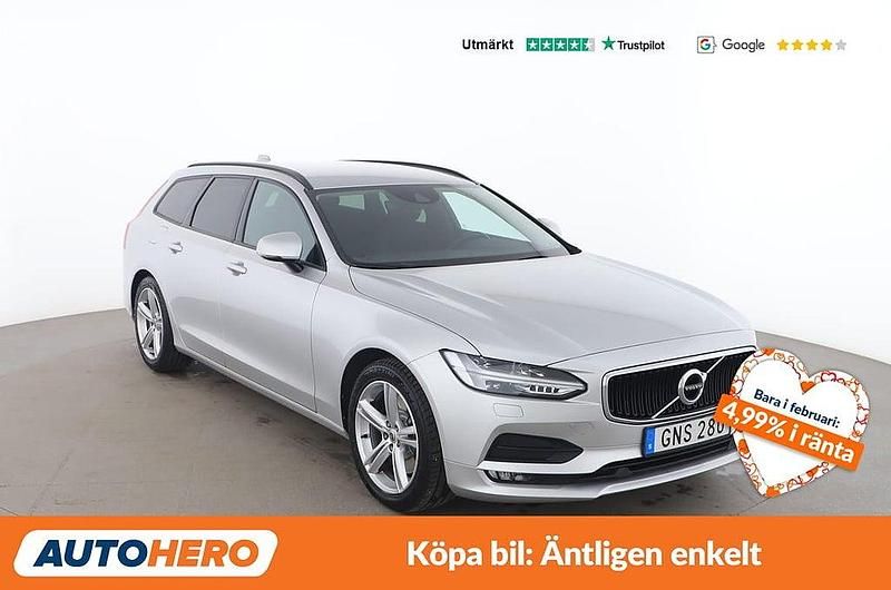 Begagnad Volvo V90 192 HK (141 kW) 2018 Silver Kombi