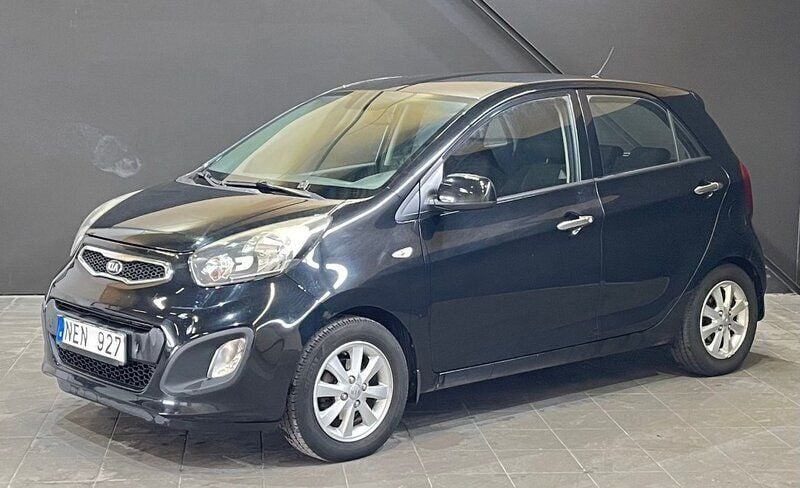 Begagnad Kia Picanto 68 HK (50 kW) 2012 Svart Halvkombi