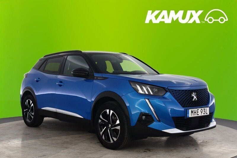 Blå Begagnad 2020 Peugeot e-2008 GT-line SUV | 169 700 kr (Bra pris) - Bild 1/4