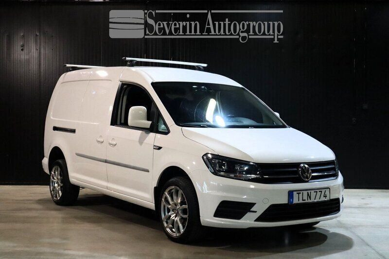 Vit Begagnad 2018 VW Caddy Maxi Minibuss | 189 000 kr (Lite dyr) - Bild 1/4