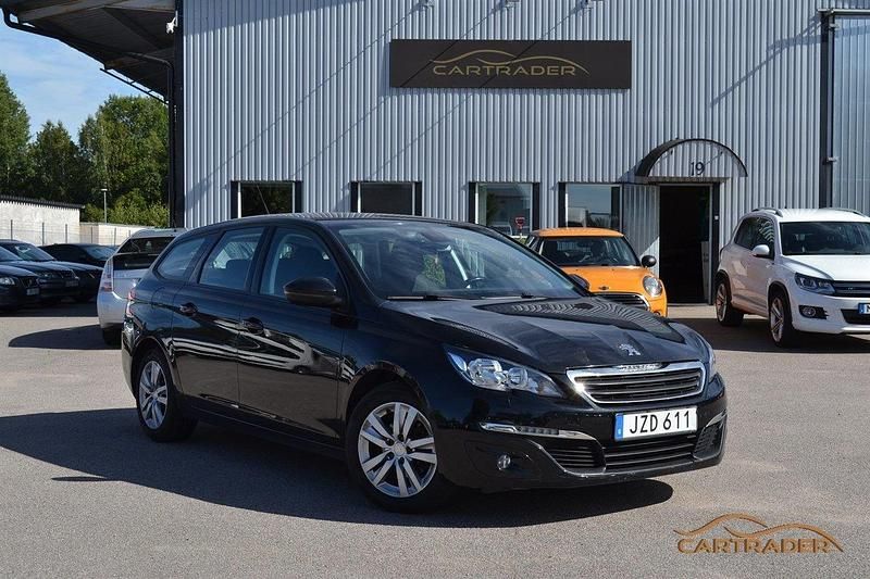 Svart Begagnad 2015 Peugeot 308 Active Kombi | 94 900 kr (Marknadspris) - Bild 1/4