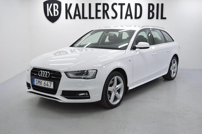 Vit Begagnad 2015 Audi A4 S-Line Kombi | 109 900 kr (Marknadspris) - Bild 1/4