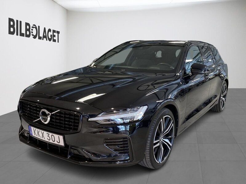 Svart Begagnad 2022 Volvo V60 R-Design Kombi | 459 800 kr (Bra pris) - Bild 1/4