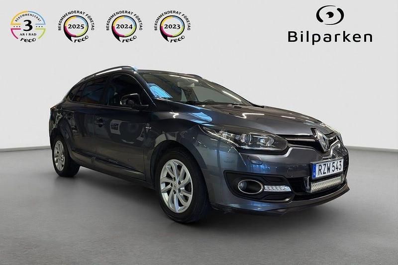 Grå Begagnad 2015 Renault Mégane GrandTour LIMITED Kombi | 89 990 kr (Dyr) - Bild 1/4