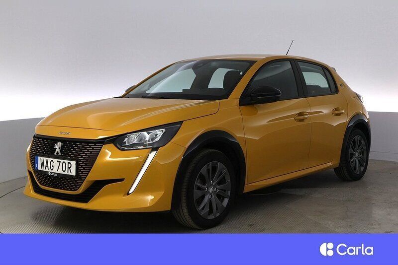 Null Begagnad 2021 Peugeot e-208 Active Halvkombi | 159 900 kr (Marknadspris) - Bild 1/4
