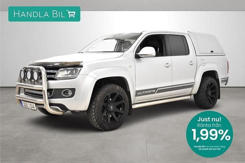 Silver Begagnad 2016 VW Amarok Ultimate Pickup | 189 900 kr (Bra pris) - Bild 1/3