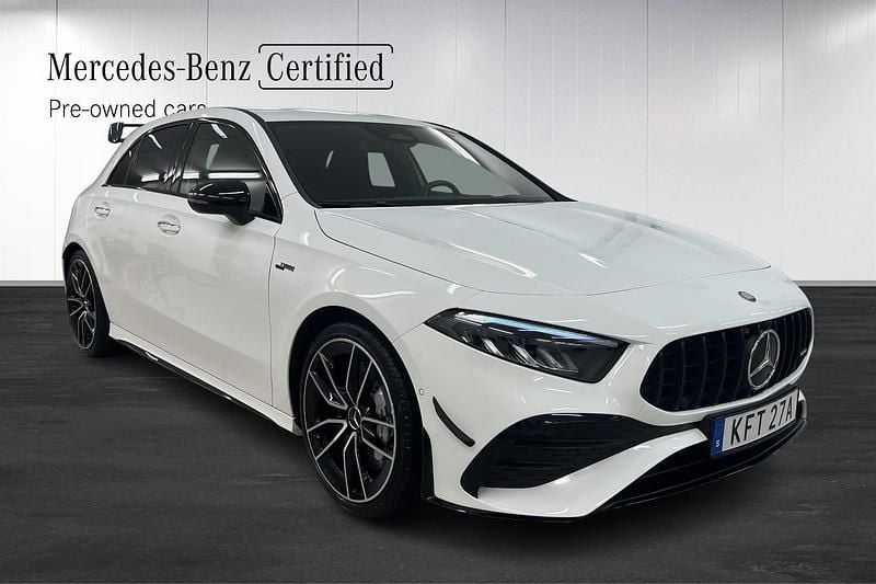 Vit Begagnad 2025 Mercedes A35 AMG AMG | 494 900 kr - Bild 1/4