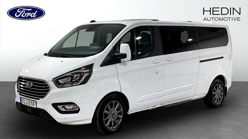 Vit (white) Begagnad 2023 Ford Tourneo Custom Minibuss | 449 900 kr (Superpris) - Bild 1/4