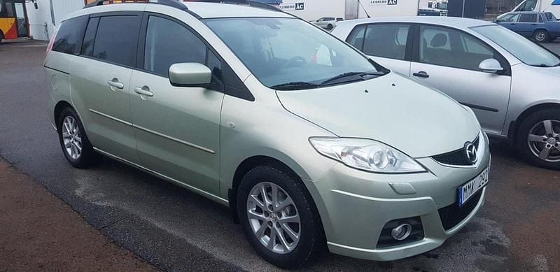 Gul Begagnad 2008 Mazda 5 Minibuss | 24 900 kr (Marknadspris) - Bild 1/3