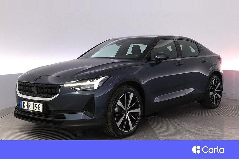 Mörkblå Begagnad 2022 Polestar 2 Standard Range Single Motor Sedan | 348 900 kr (Marknadspris) - Bild 1/4