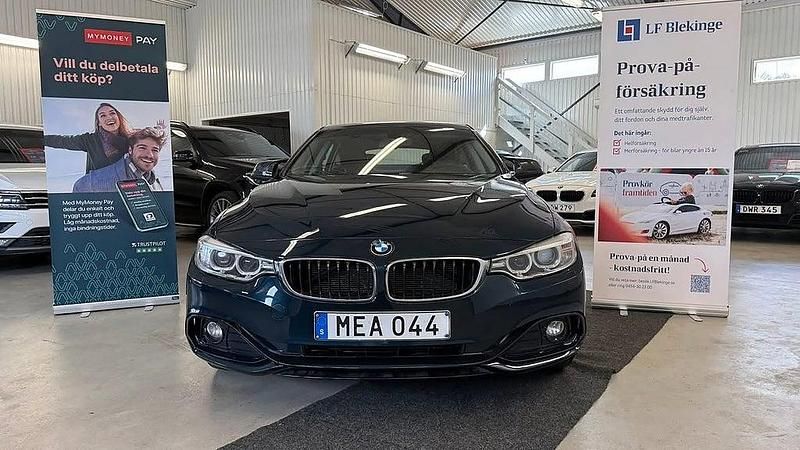 Begagnad BMW 420 Gran Coupé Sport Line 190 HK (139 kW) 2016 Blå metallic Sportkupé