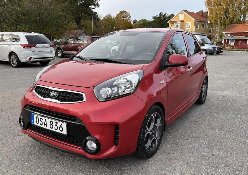 Röd Begagnad 2016 Kia Picanto Halvkombi | 59 000 kr (Bra pris) - Bild 1/4