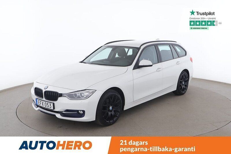 Vit Begagnad 2014 BMW 320 Sport Line Kombi | 154 000 kr (Bra pris) - Bild 1/4