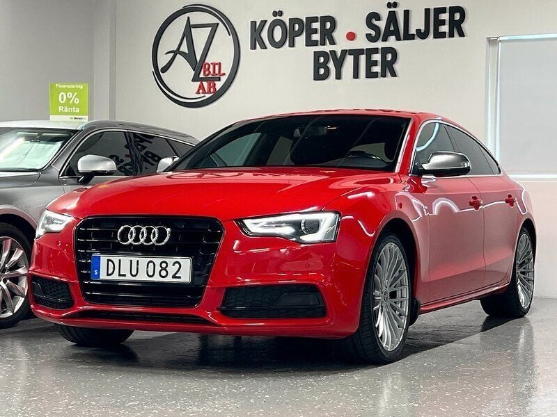 Röd Begagnad 2014 Audi A5 Sportback Proline Halvkombi | 129 900 kr (Marknadspris) - Bild 1/4