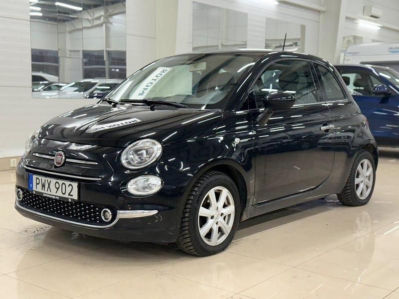 Svart Begagnad 2016 Fiat 500 Lounge Halvkombi | 48 900 kr - Bild 1/4