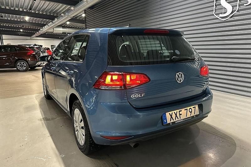 Begagnad VW Golf VII 105 HK (77 kW) 2014 Blå Halvkombi
