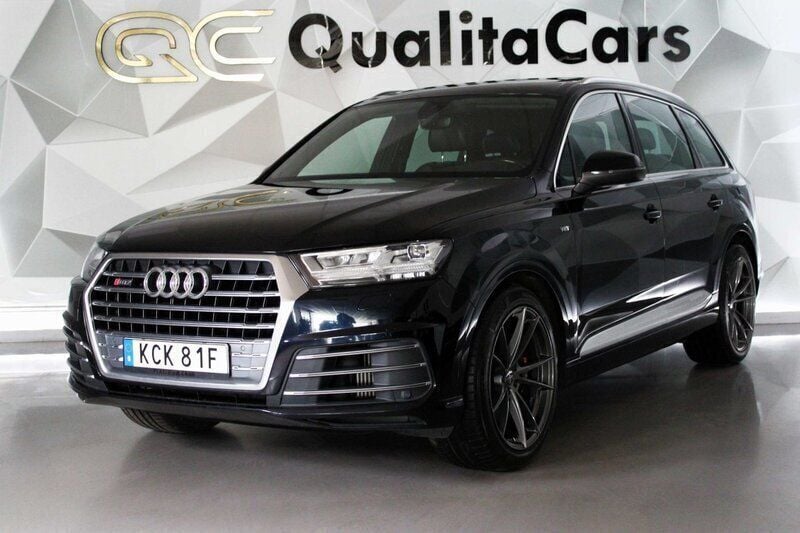 Mörkblå (blå) Begagnad 2017 Audi SQ7 Comfort SUV | 449 900 kr (Superpris) - Bild 1/4